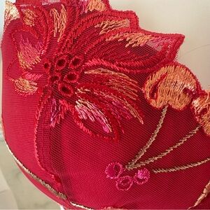 Lise Charmel Fleurs de Cerisier Cherry Embroidered Demi Bra • Luxury